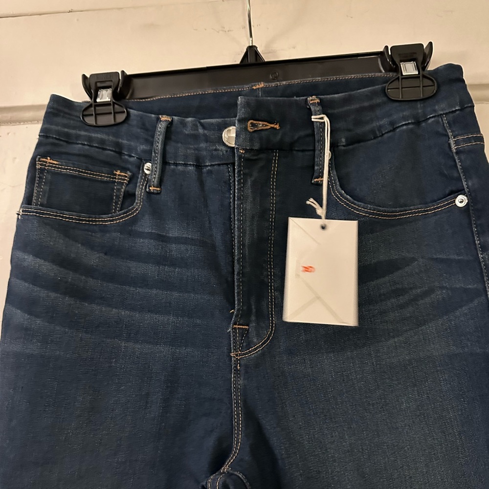 Good American. Good Legs Skinny Cropped Jeans. Size 10. NWT. - Picture 5 of 6